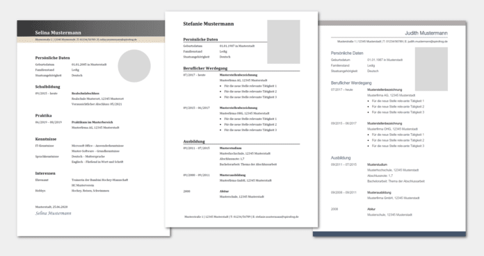 Lebenslauf: Muster, Aufbau & Beispiele