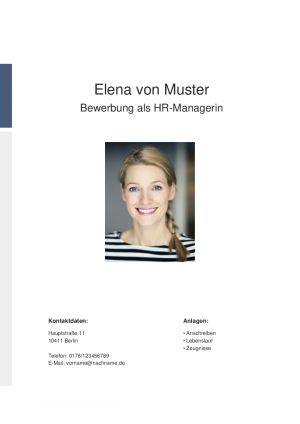 Bewerbungsdeckblatt: 126 Muster & Vorlagen für das Deckblatt deiner Bewerbung 6 deckblatt elegant