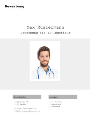 Bewerbungsdeckblatt: 126 Muster & Vorlagen für das Deckblatt deiner Bewerbung 10 deckblatt tabellarisch